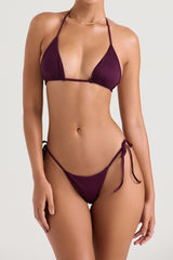 prune tie side bikini bottom