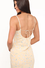 Yelena Dress - Yellow Floral