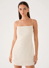 Bailee Mini Dress - Oatmeal