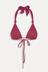 Kealy Polka Dot Bikini Top - Tuscany