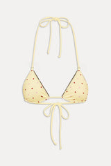 Nick Reversible Satin Bikini Top - Honey Bug