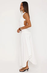 Never Yours Maxi Dress White