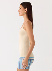 Lion Heart Knit Mini Dress - Ivory