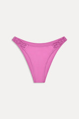 Dove Satin Bikini Bottom - Capri Pink