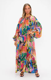 Karla Maxi Dress ~ Midnight in Rio