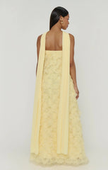 Enchanted Dress ~ Pale Yellow Ruffle Tulle