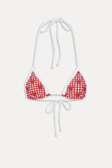 Nick Triangle Halter Bikini Top - Cupid