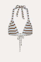Taite Triangle Striped Bikini Top - Verona Stripe