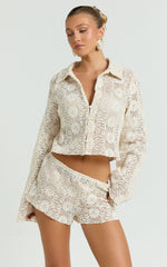 Lioness - Babydoll Top - In Cream Floral