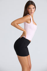 pink fitted corset top