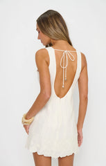 Ciao Mini Dress ~ White Eyelet Embroidery