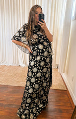 Wanderlust Maxi Dress ~ Celestial Shimmer Chiffon