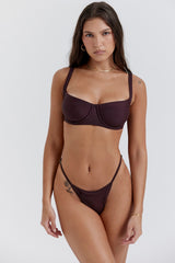 cacao underwired bikini top