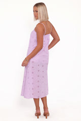 Narcissa Strapless Maxi Dress - Lilac