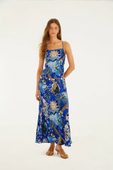 Blue Mystical Maxi Dress