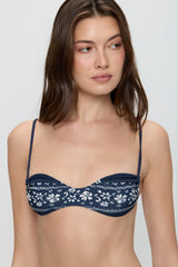 Magnolia Skimpy Bikini Top - Malibu Blue