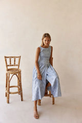 Odessa Dress - Blue Broderie