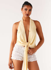 Neptune Halter Top - Yellow