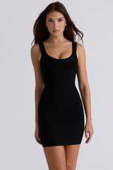 black bandage mini dress