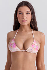 floral print bikini top