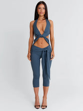 Eugenia Capri Jumpsuit Slate