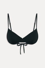 Ireland Ribbed Underwire Top - Black