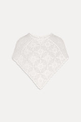 Sophie Crochet Poncho - Soft Sand