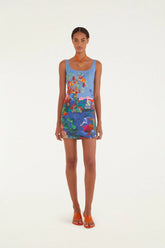 Multicolor Dream Landscape Mini Dress