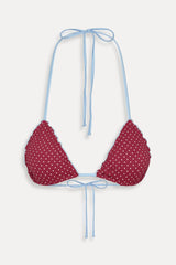 Tidal Polka Dot Bikini Top - Tuscany