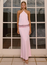 Marcie Halter Maxi Dress - Pink
