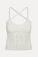 x JENNIE Nari Crochet Tankini - Ivory Crochet