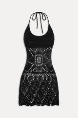 x JENNIE Gabriella Crochet Coverup - Black
