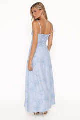Houston Maxi Dress - Blue Floral