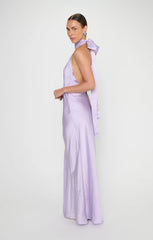 Lisa Maxi Dress ~ Lavender Luxe Satin