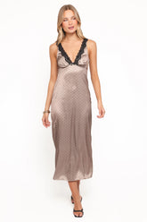 Joselyn Lace Maxi Dress - Polka Dot