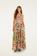 Off-White Cocktail Maxi Dress