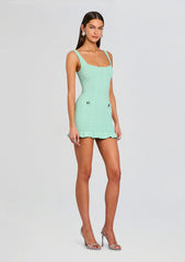 Loulou Metallic Rib Knit Dress