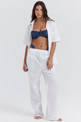 white oversized shirt
