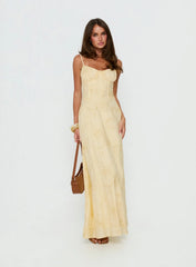 Members Only Maxi Dress Lemon