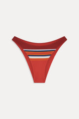 Dove Striped Bikini Bottom - Sandstone