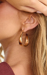 Tracey Earrings - Hoop Earrings in Gold