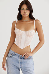 peony gathered corset