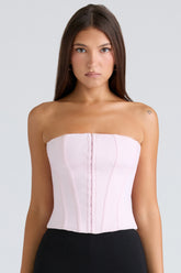 pink stretch corset top