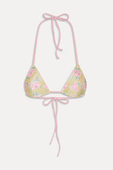 Nick Triangle Halter Bikini Top - Nymphaea