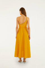 Yellow Bananas Euroflax™ Premium Linen Maxi Wrap Dress