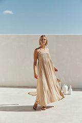Ada Dress - Tan
