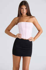 pink stretch corset top