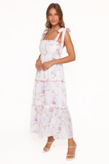 Aurelia Maxi Dress - Purple Floral