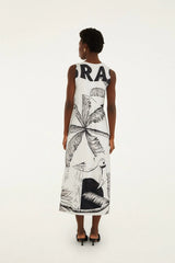 Come To Brasil Organic Cotton Patch Midi Dress