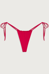 Tia String Bikini Bottom - True Red